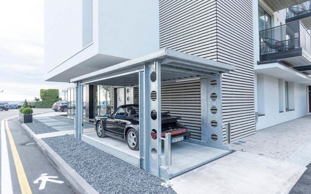 Onbemande hydraulische Autolift voor Luxe Hotel in Italië